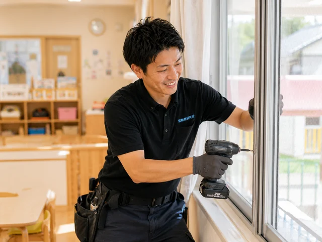 保育園・幼稚園の窓リノベーション 施工