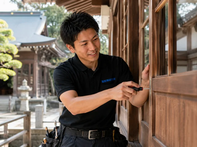 神社・寺院の窓リノベーション 施工