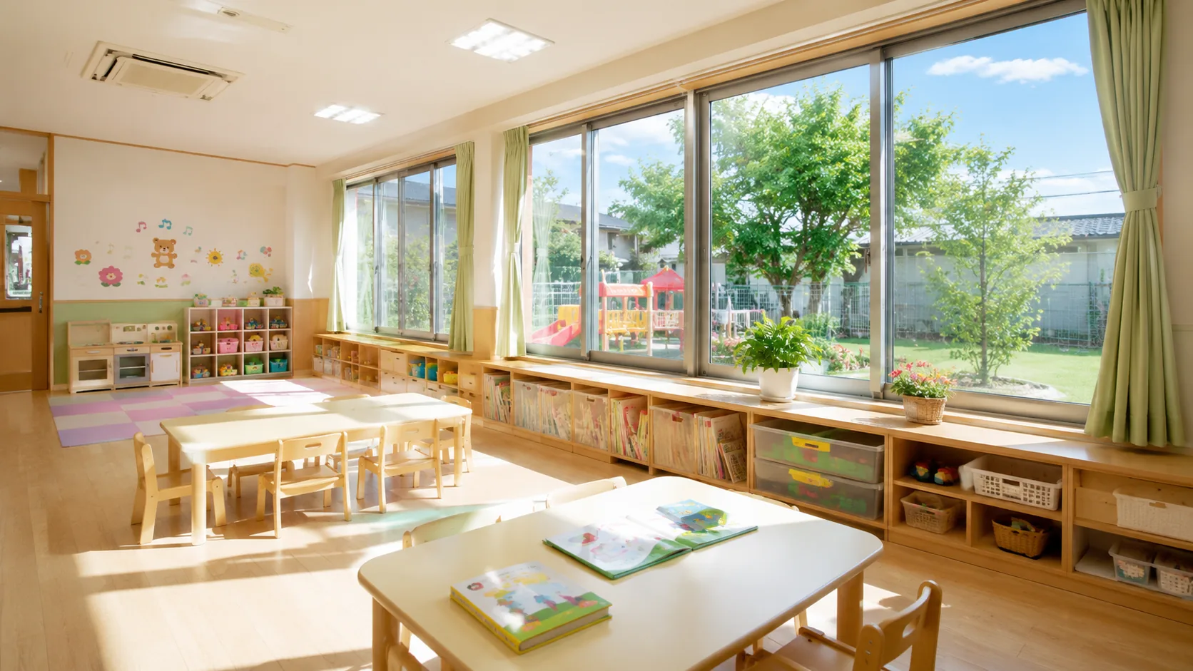 保育園・幼稚園の窓リノベーションイメージ
