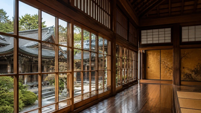 神社・寺院の窓リノベーション 建物の雰囲気に配慮した断熱改修