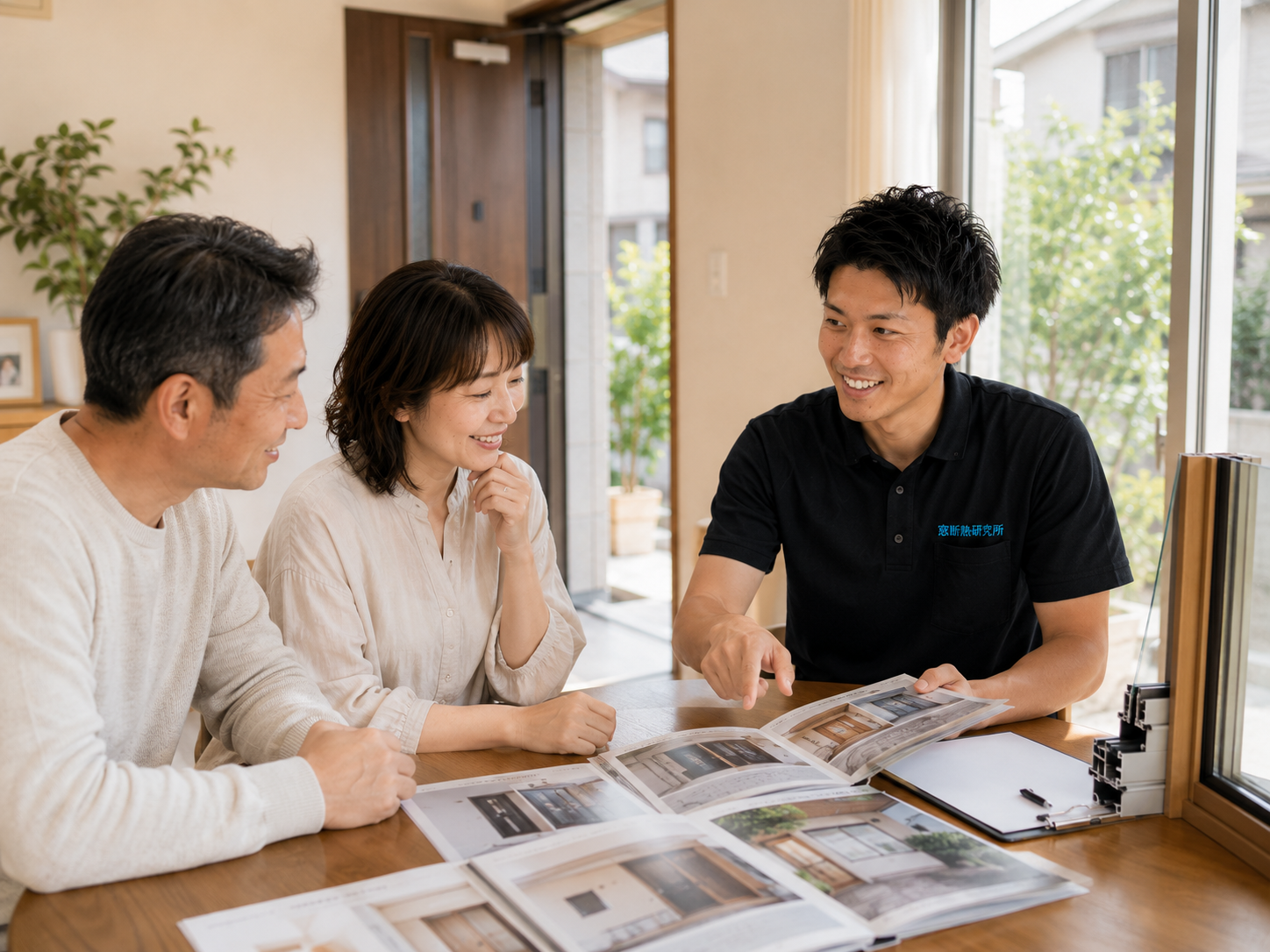 玄関と窓をまとめて相談しやすい