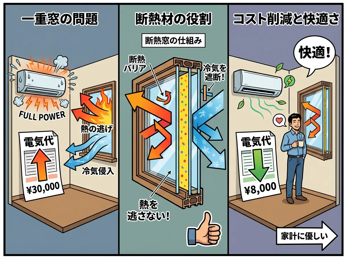 光熱費削減の仕組みイメージ