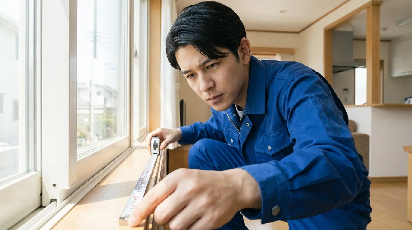 精密な採寸と丁寧な施工。品質へのこだわりを妥協しない。