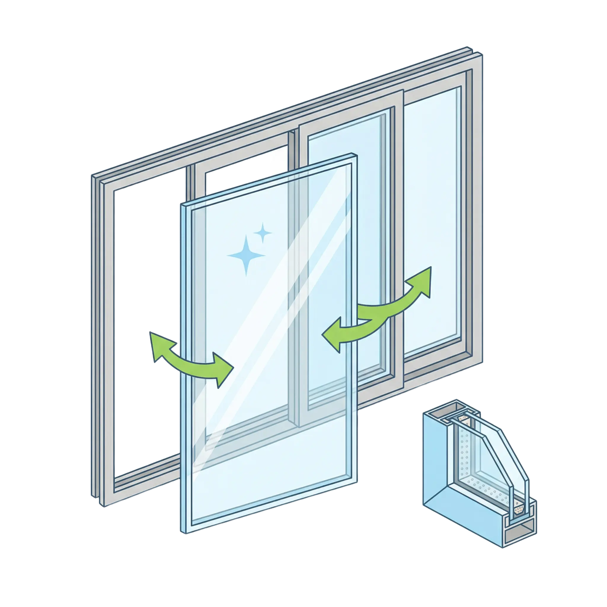 窓のガラスとは