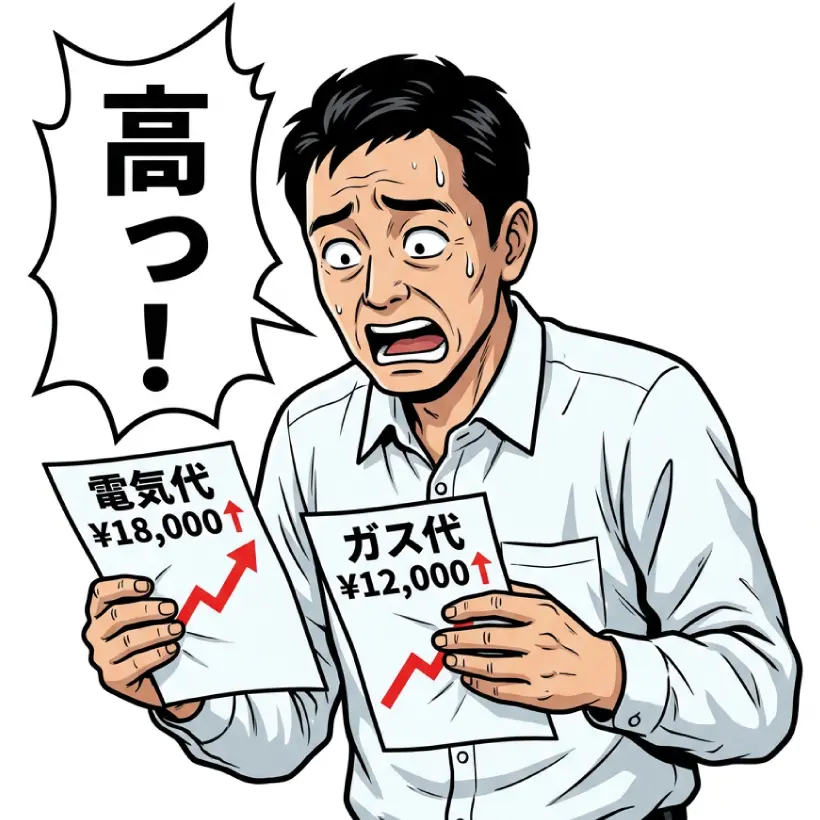 電気代・ガス代が毎年上がっていると感じる方