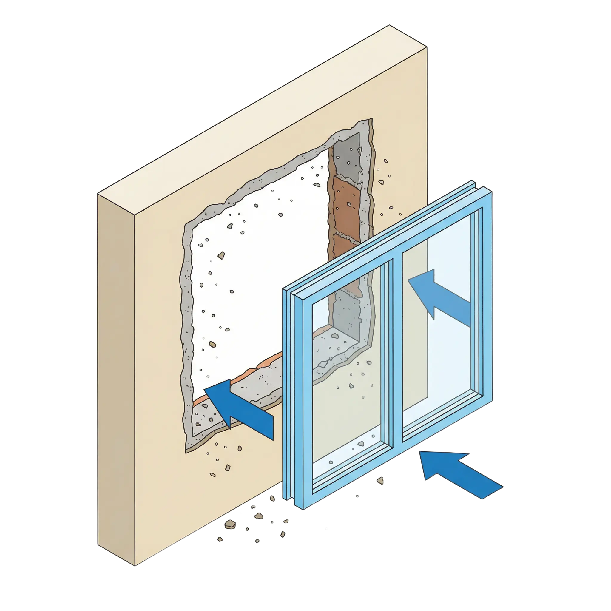 外窓のはつり工法とは