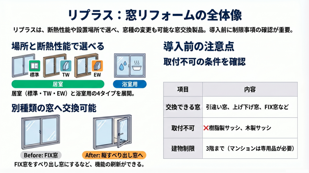 リプラス:窓リフォームの全体像
