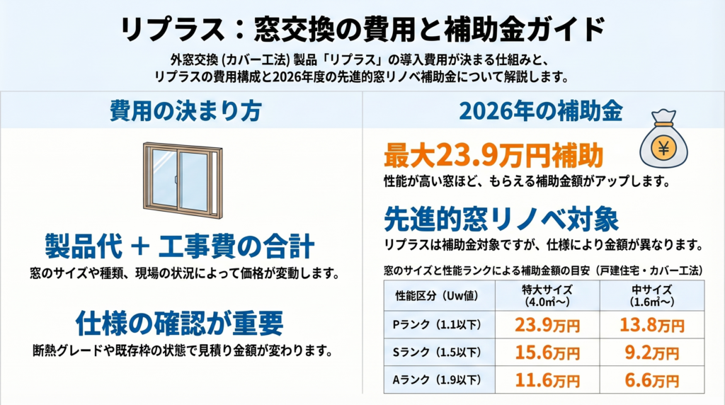 リプラス:窓交換の費用と補助金ガイド
