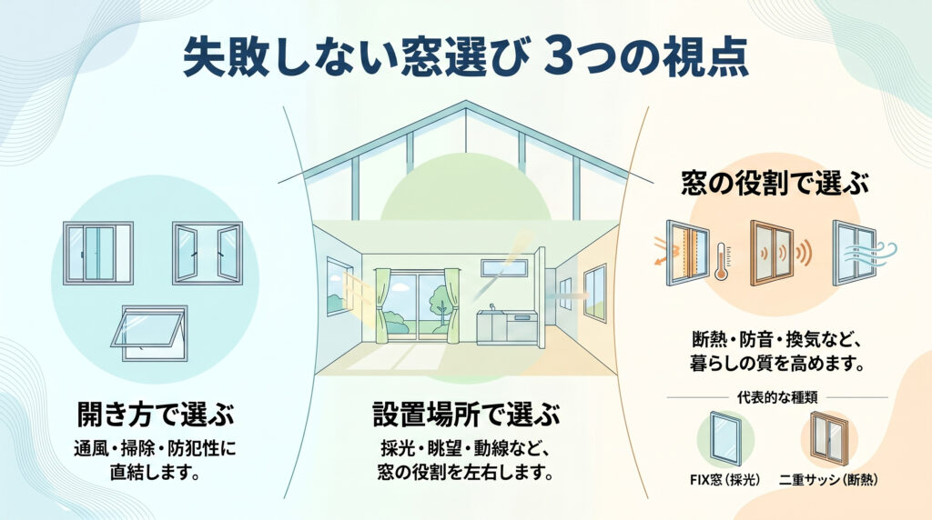 失敗しない窓選び 3つの視点