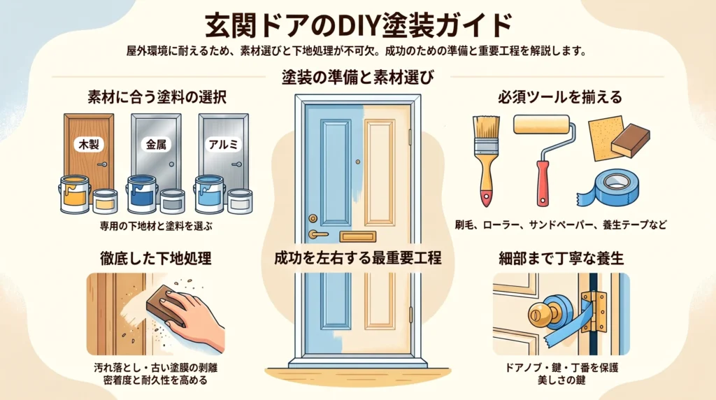 玄関ドアのDIY塗装ガイド