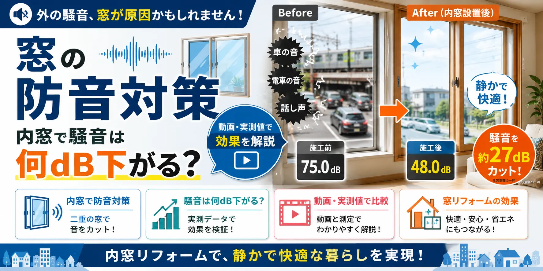 窓の防音対策