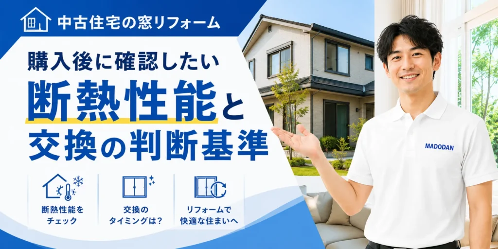 中古住宅の窓リフォーム|購入後に確認したい断熱性能と交換の判断基準