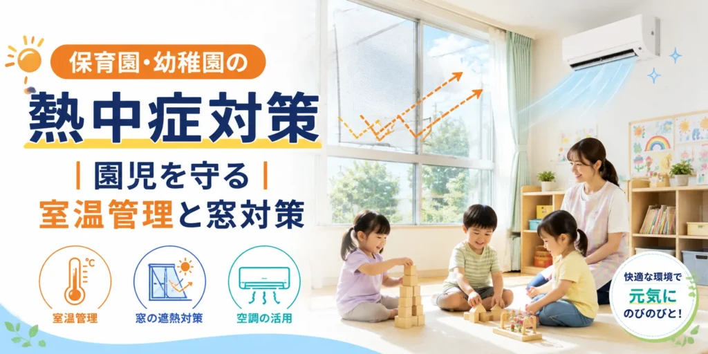 保育園・幼稚園の熱中症対策|園児を守る室温管理と窓対策