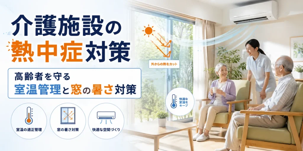 介護施設の熱中症対策|高齢者を守る室温管理と窓の暑さ対策